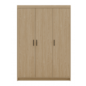 Szafa trzydrzwiowa 133 cm uchylna TRINO dąb olejowany